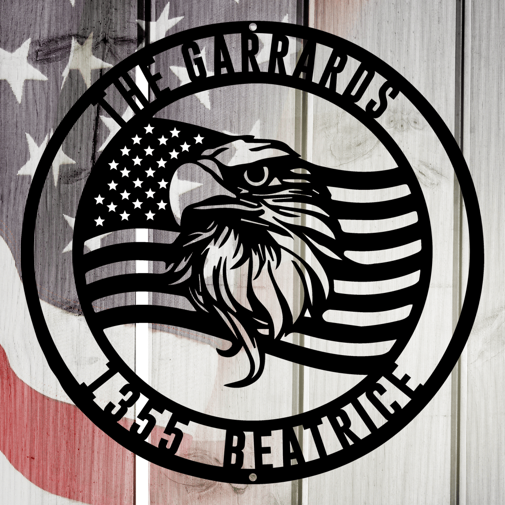 American Flag Circle Art