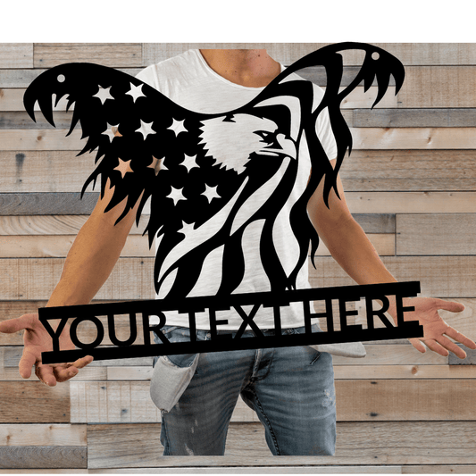 American Eagle Address Sign