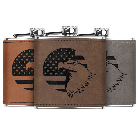 American Flag + Eagle Stainless Steel Flask