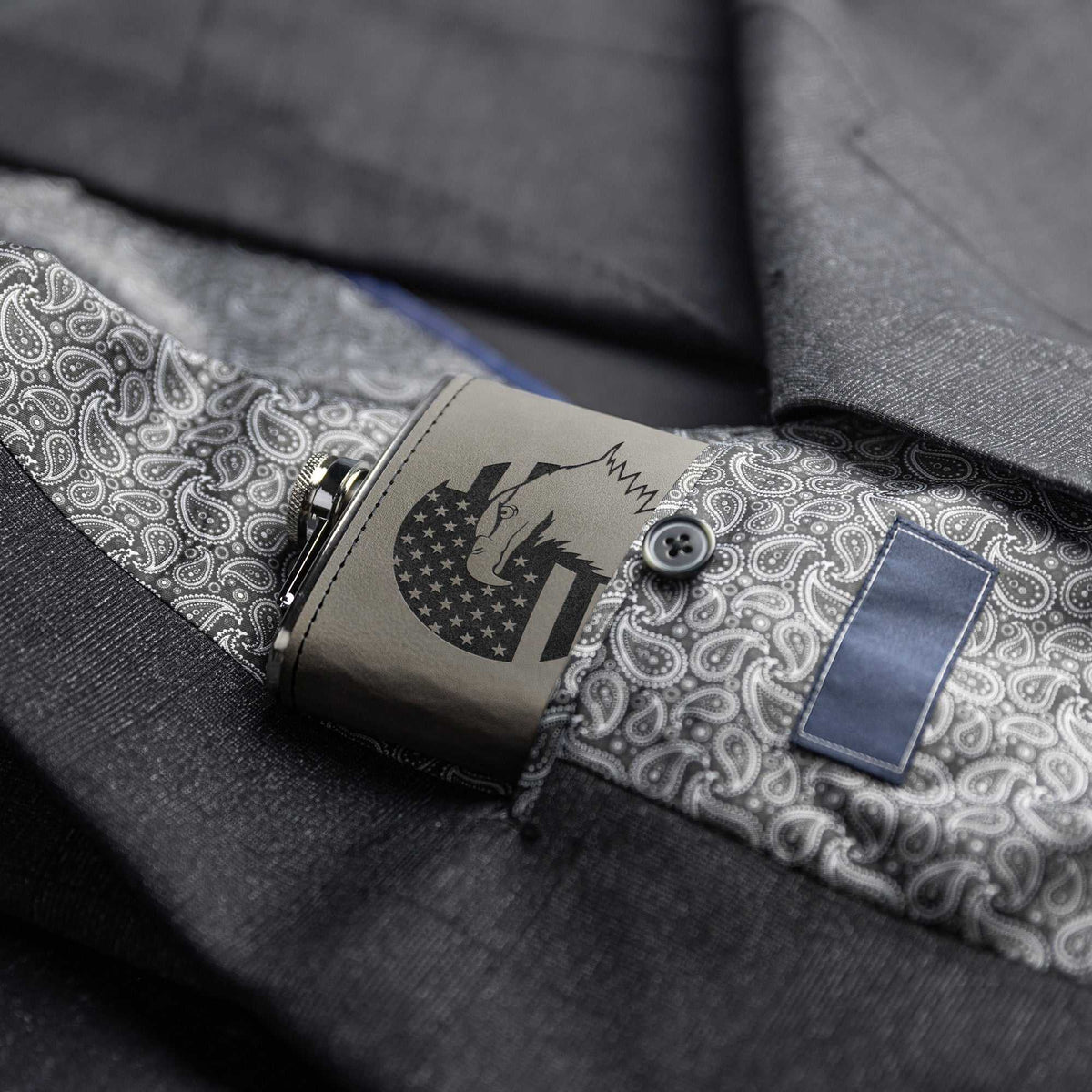 American Flag + Eagle Stainless Steel Flask