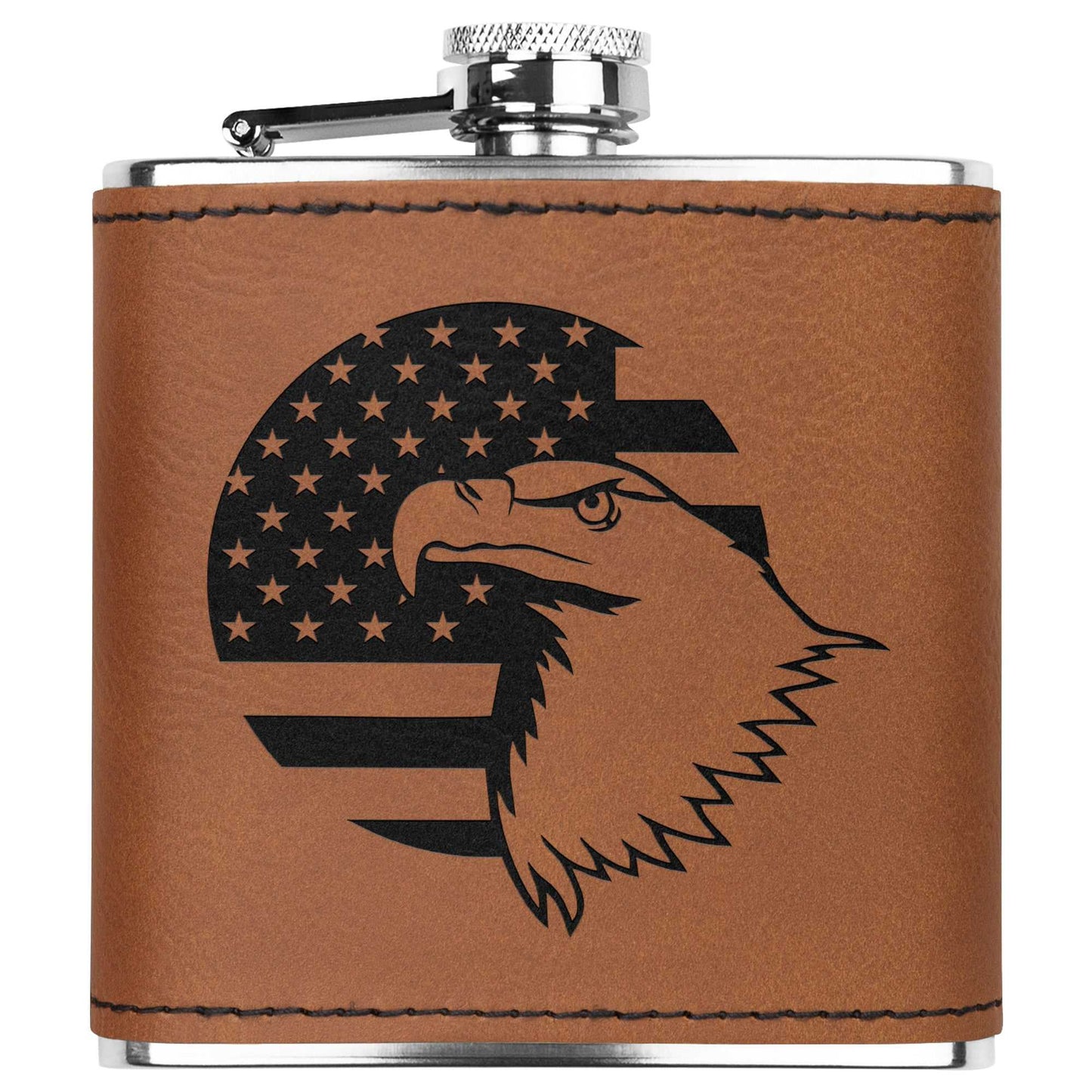 American Flag + Eagle Stainless Steel Flask
