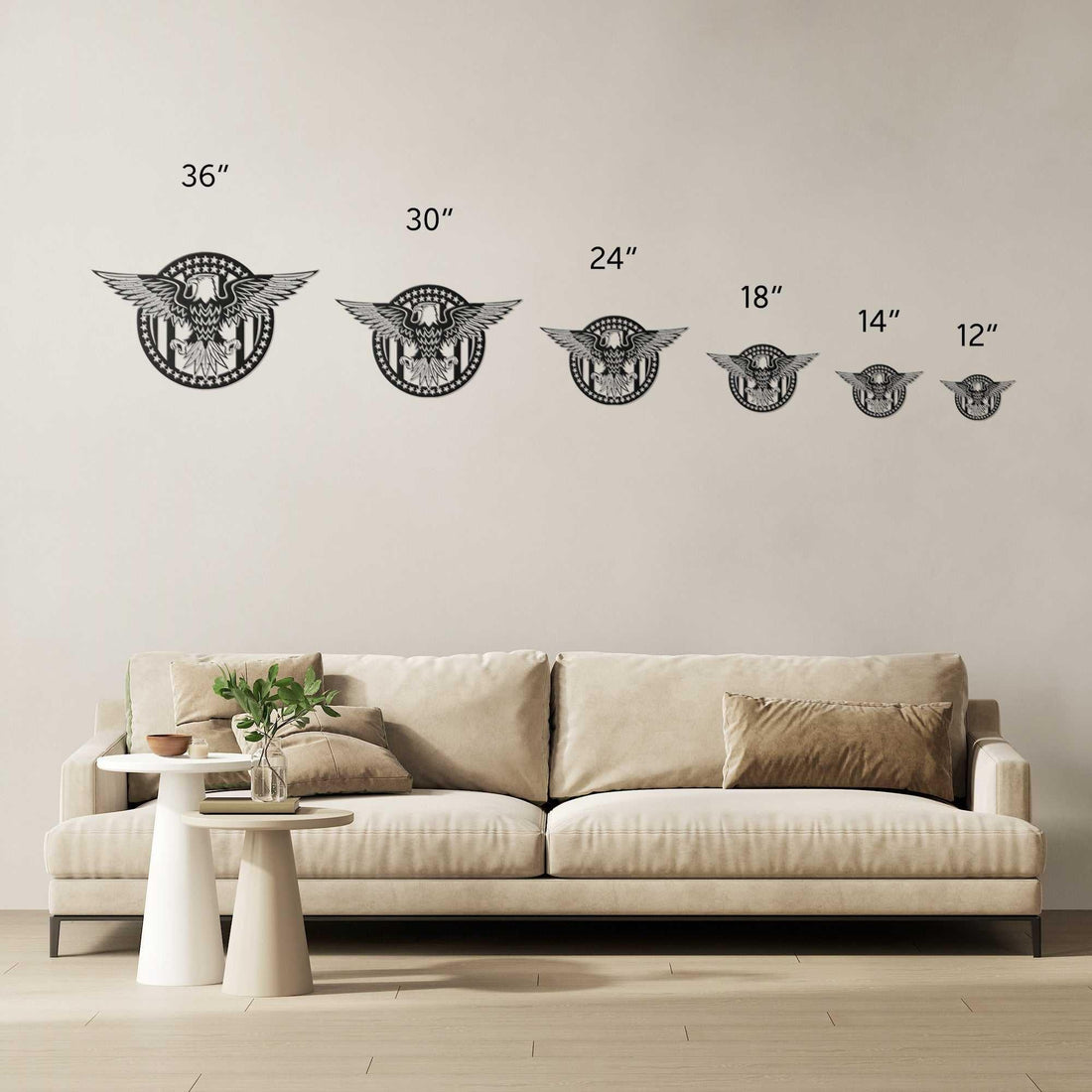 American Proud Eagle Stars Circle