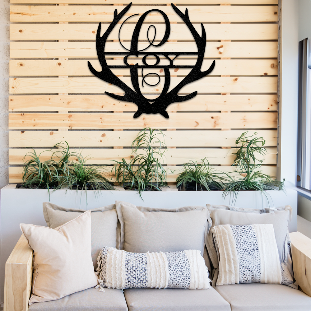 Rustic Monogram Sign