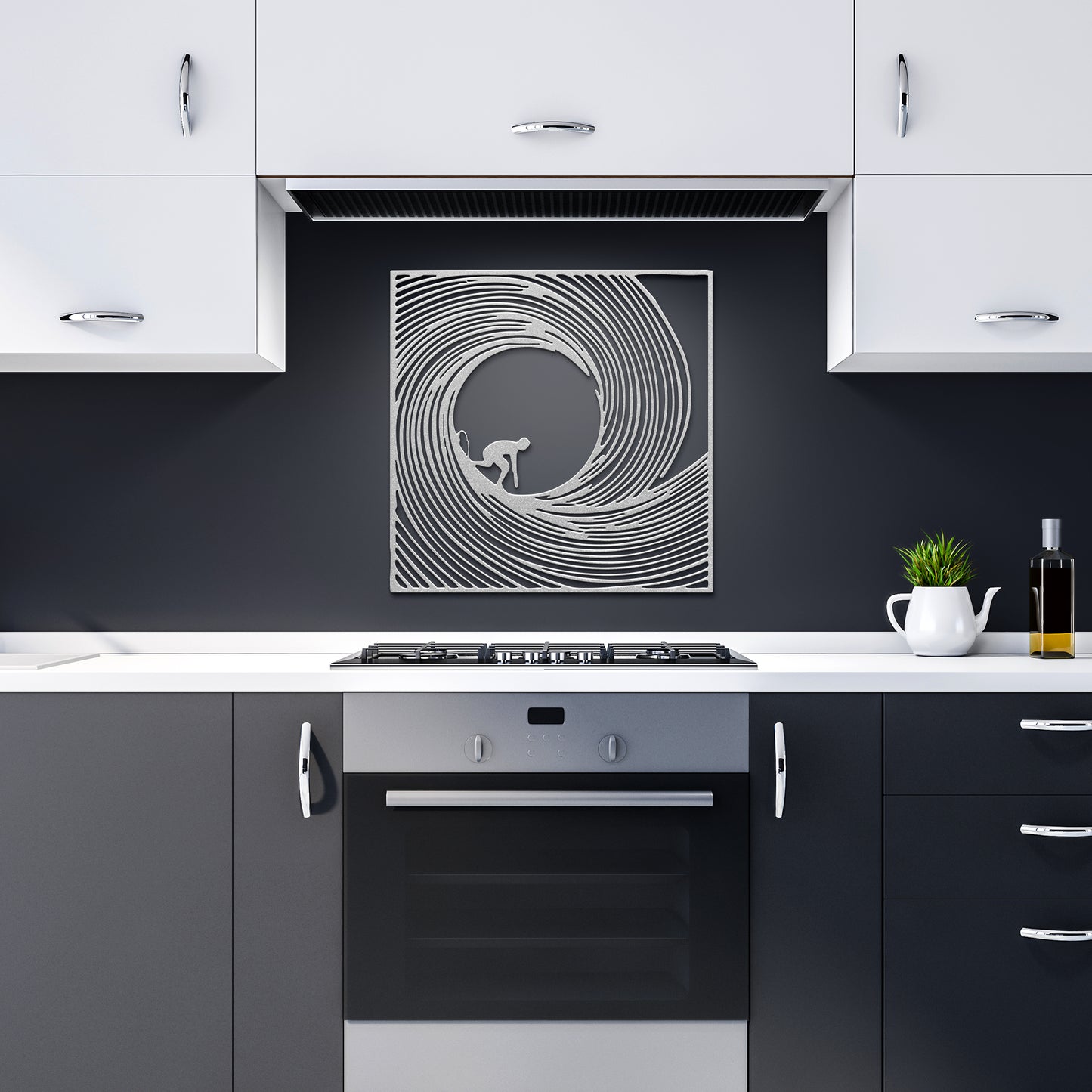 Barrel_Wave_Surfer_Metal_Wall_Art_Silver_Dark_Kitchen_Mockup.png
