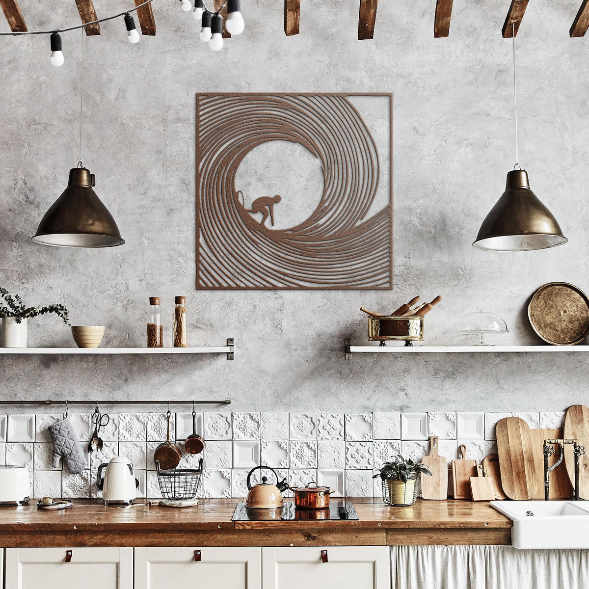 Barrel_Wave_Surfer_Metal_Wall_Art_Copper_Rustic_Kitchen_Mockup.png