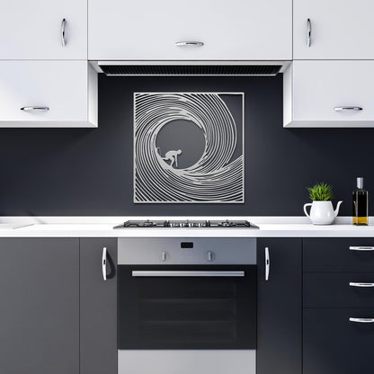 Barrel_Wave_Surfer_Metal_Wall_Art_Silver_Dark_Kitchen_Mockup.png