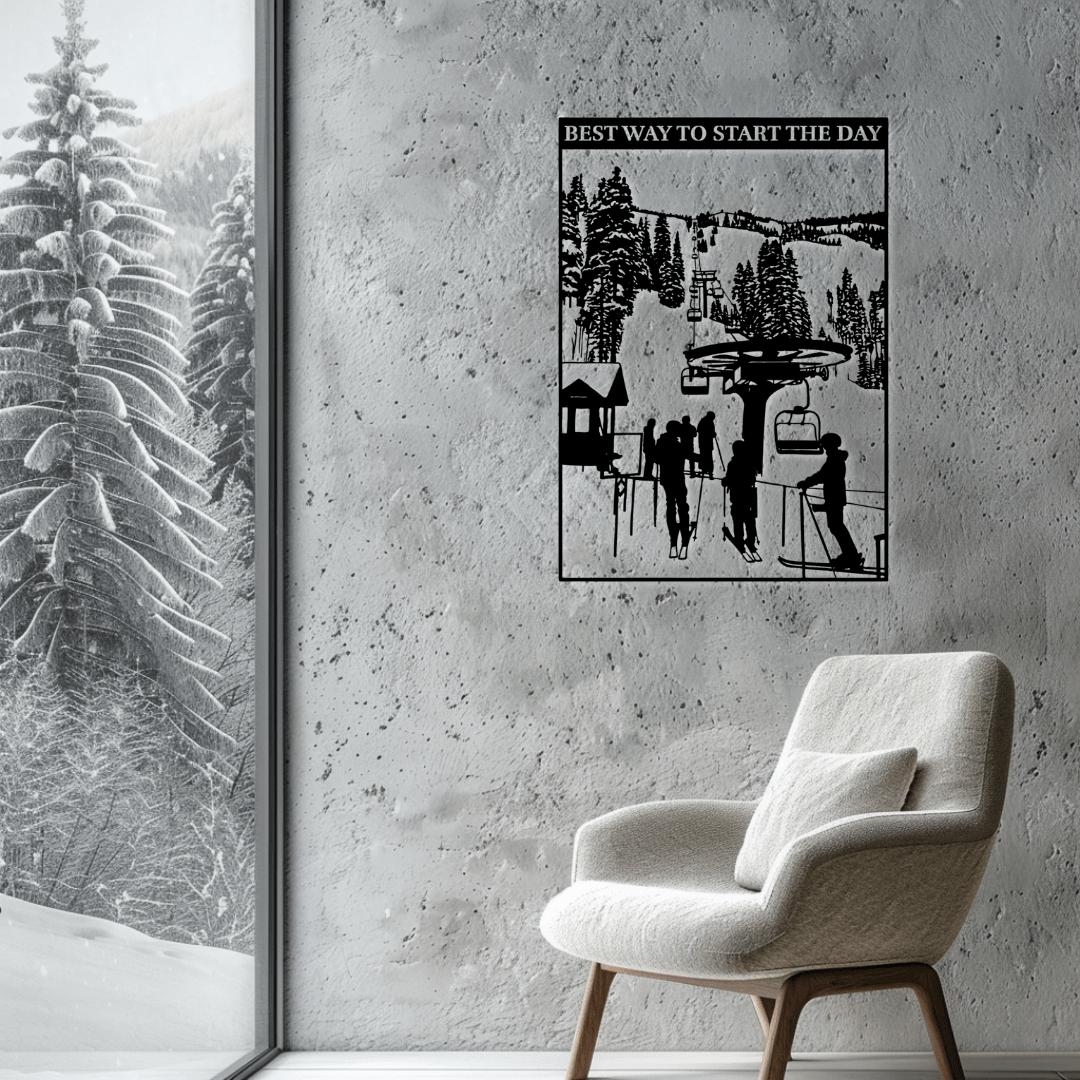 Best Way to Start the Day Metal Wall Art - Country Proud USA