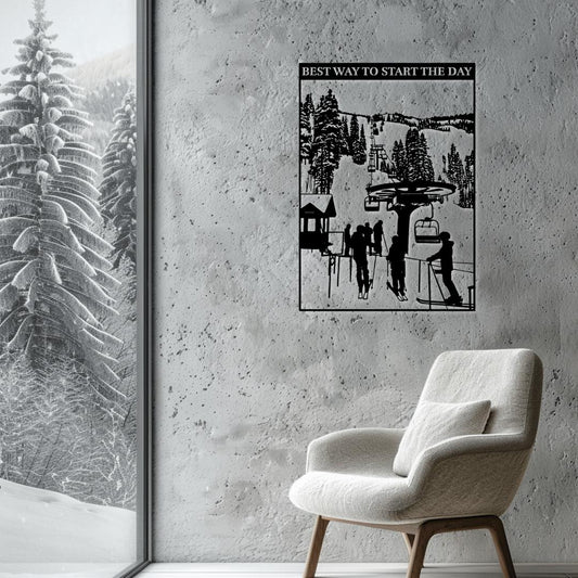 Best Way to Start the Day Metal Wall Art - Country Proud USA