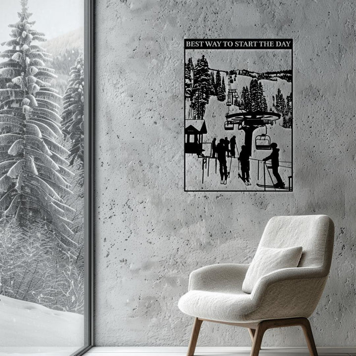 Best Way to Start the Day Metal Wall Art - Country Proud USA