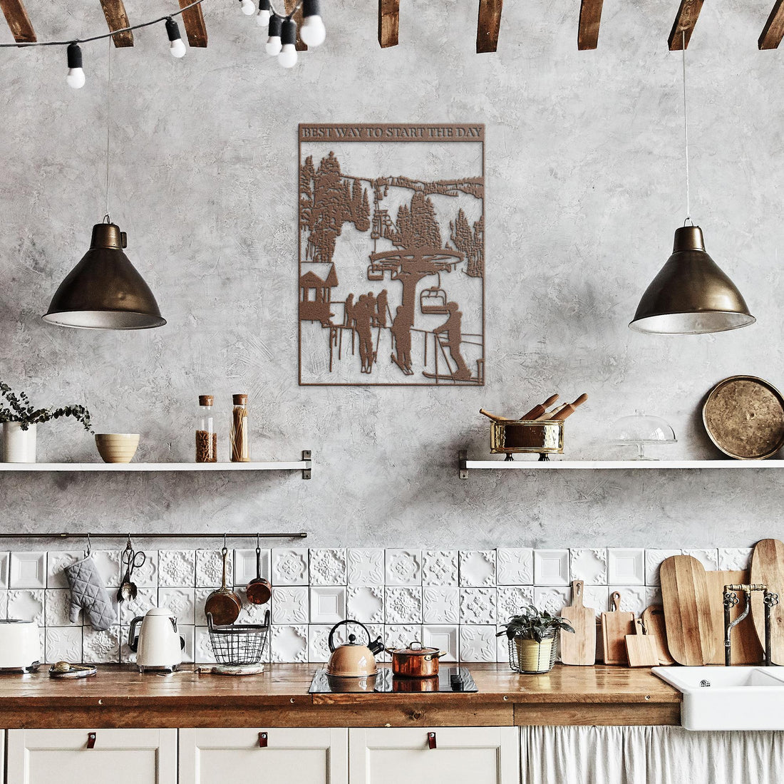 Best_Way_to_Start_the_Day_Metal_Wall_Art_Copper_Rustic_Kitchen_Mockup.png