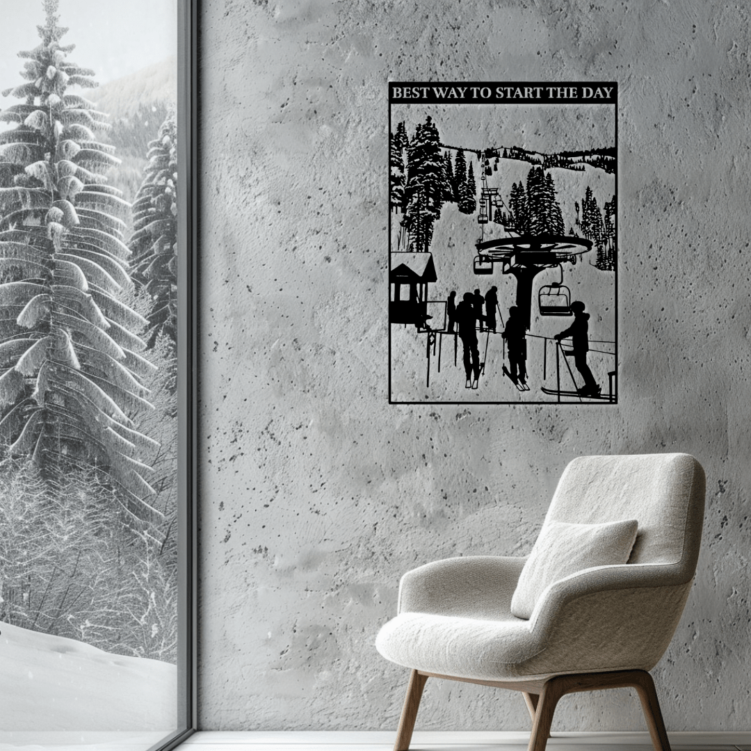 Best Way to Start the Day Metal Wall Art - Country Proud USA