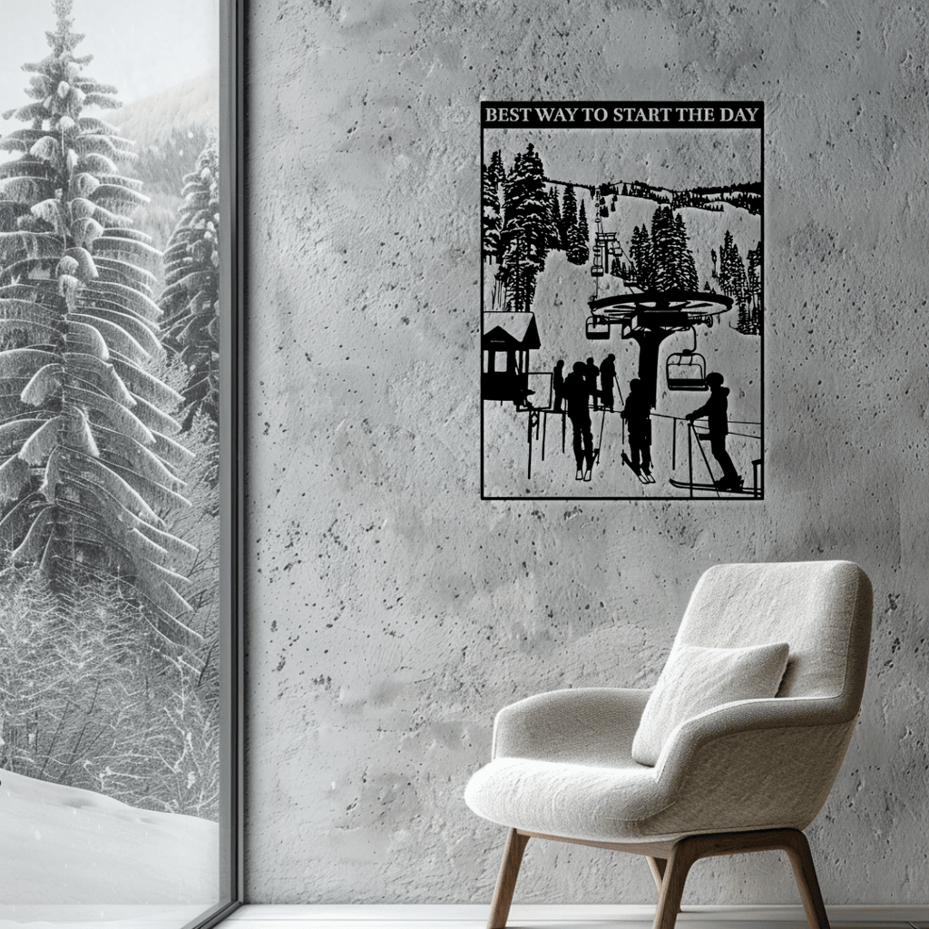 Best Way to Start the Day Metal Wall Art - Country Proud USA