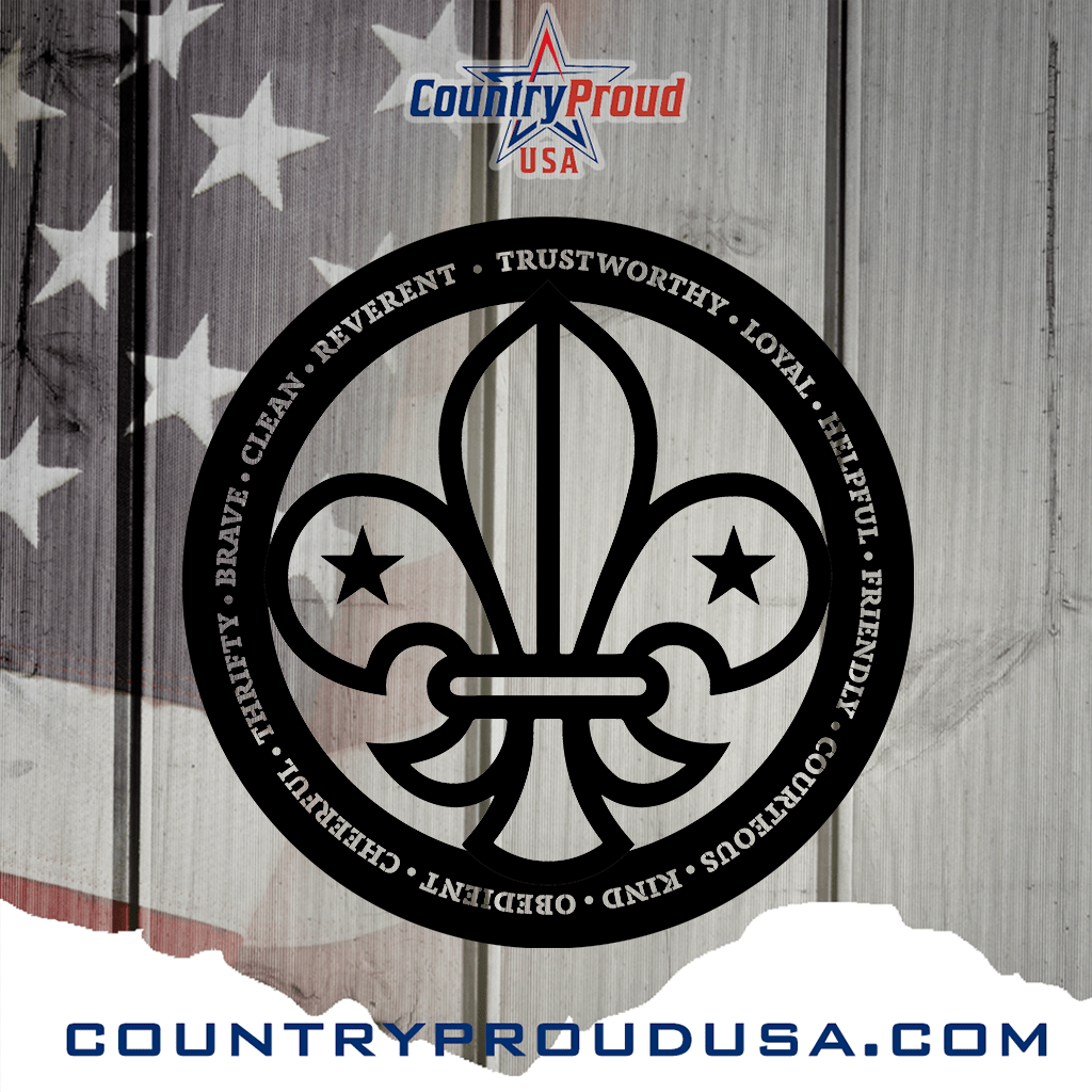 Boy Scout Law Circle Metal Wall Art, Achieving Honor