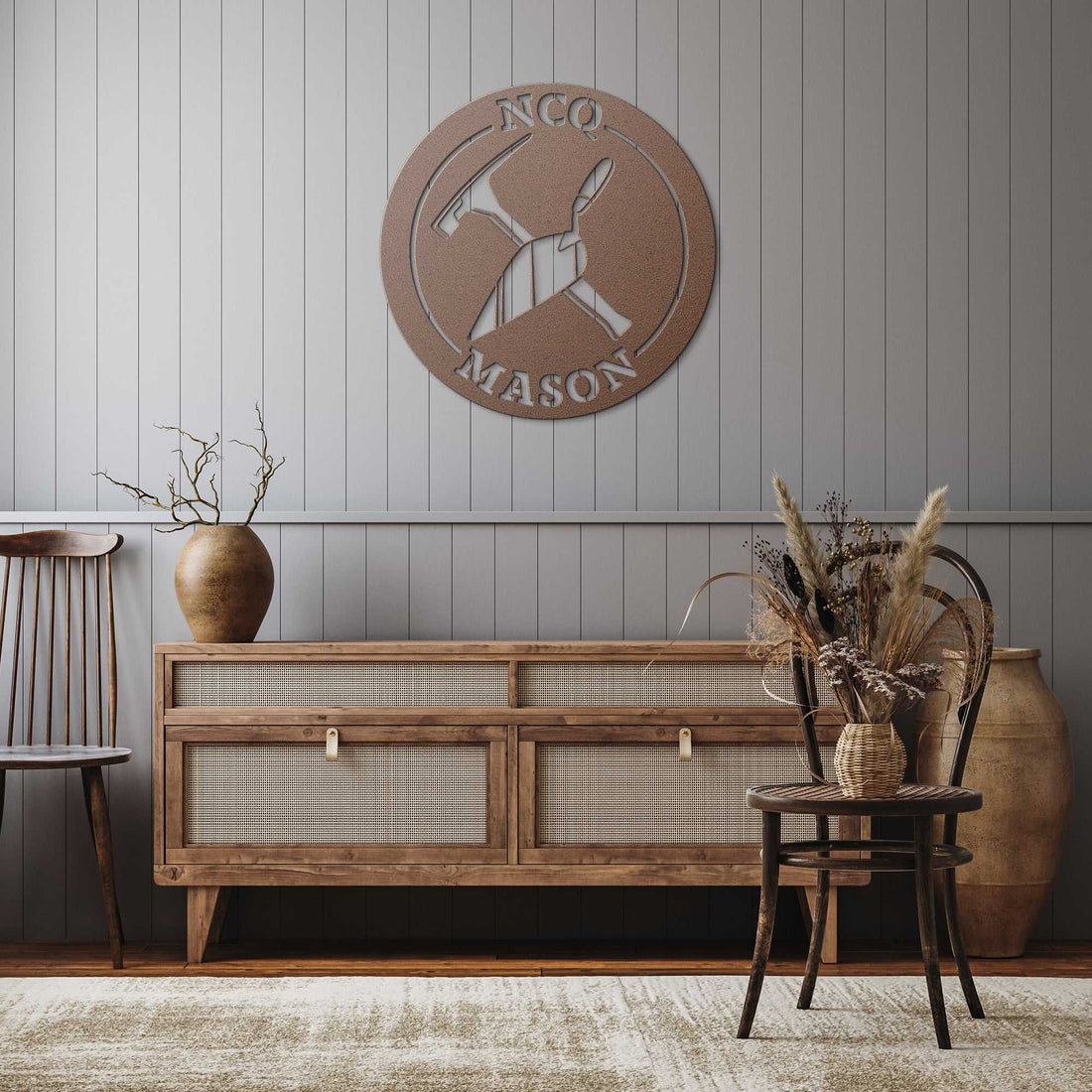 Business Sign Circle Metal Art