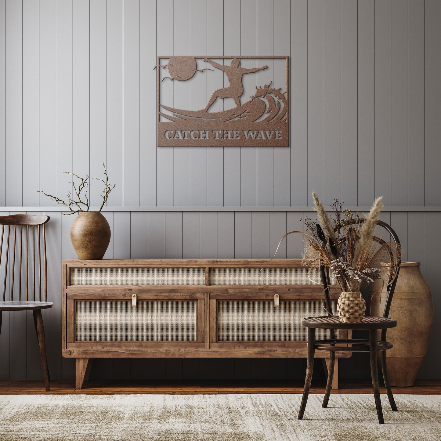 Catch_the_Wave_Metal_Wall_Art_Copper_Rustic_Hallway_Mockup.png
