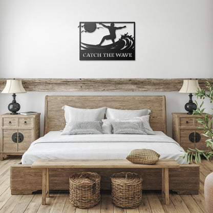 Catch_the_Wave_Metal_Wall_Art_Black_Farmhouse_Bedroom_Mockup