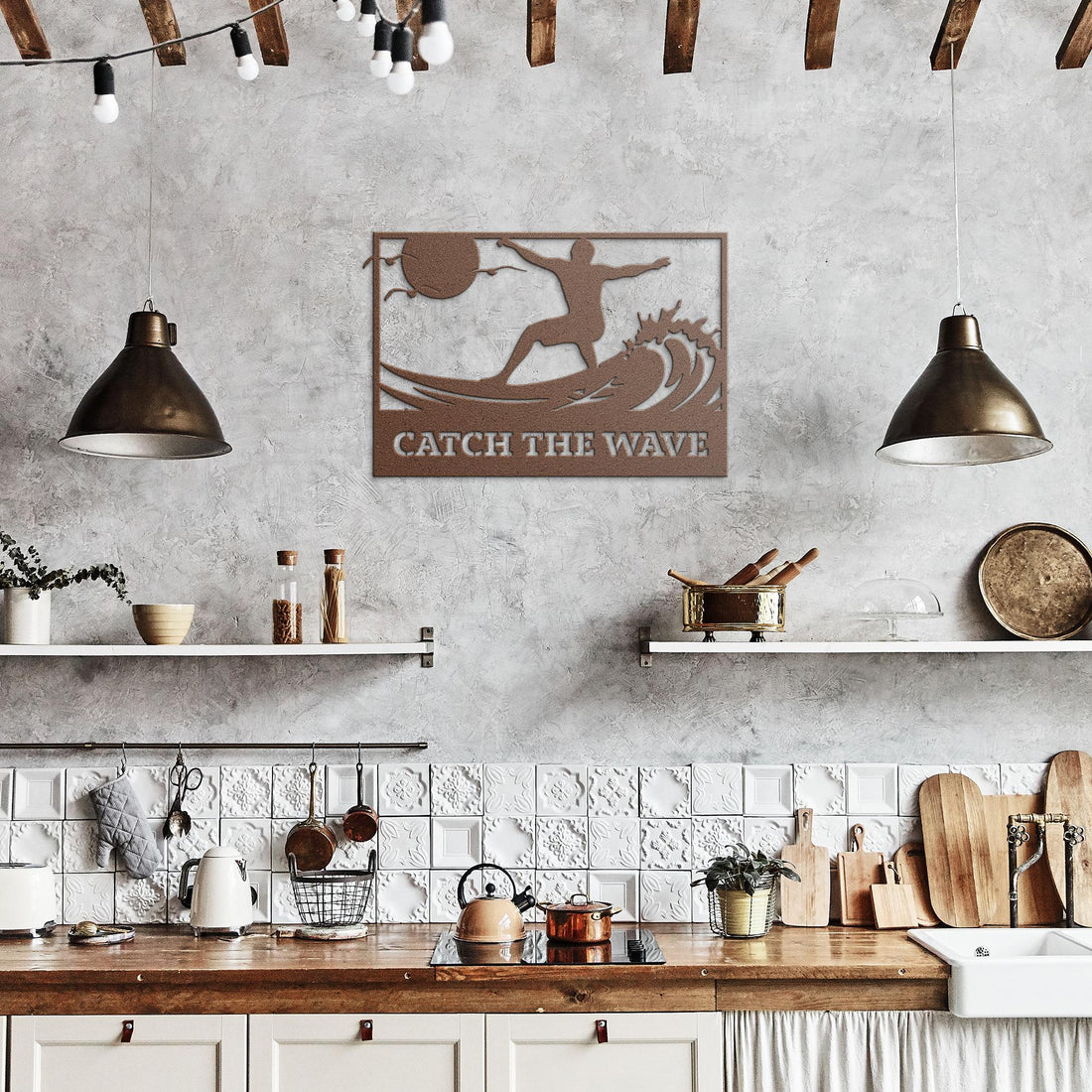 Catch_the_Wave_Metal_Wall_Art_Copper_Rustic_Kitchen_Mockup