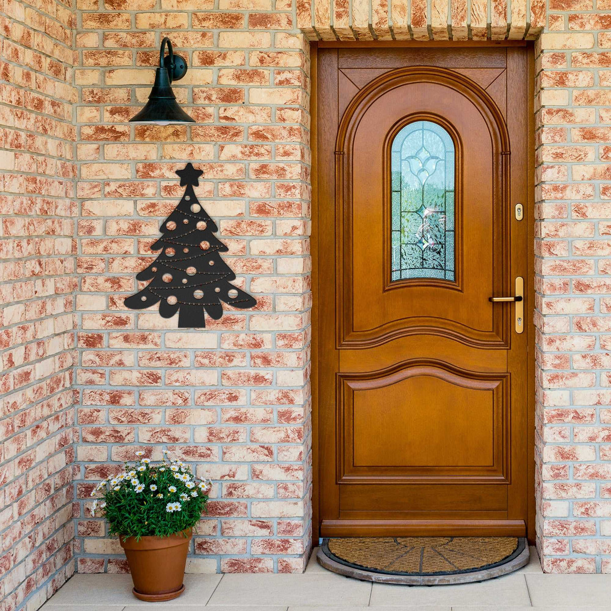 Christmas Tree with Ornament Cutouts