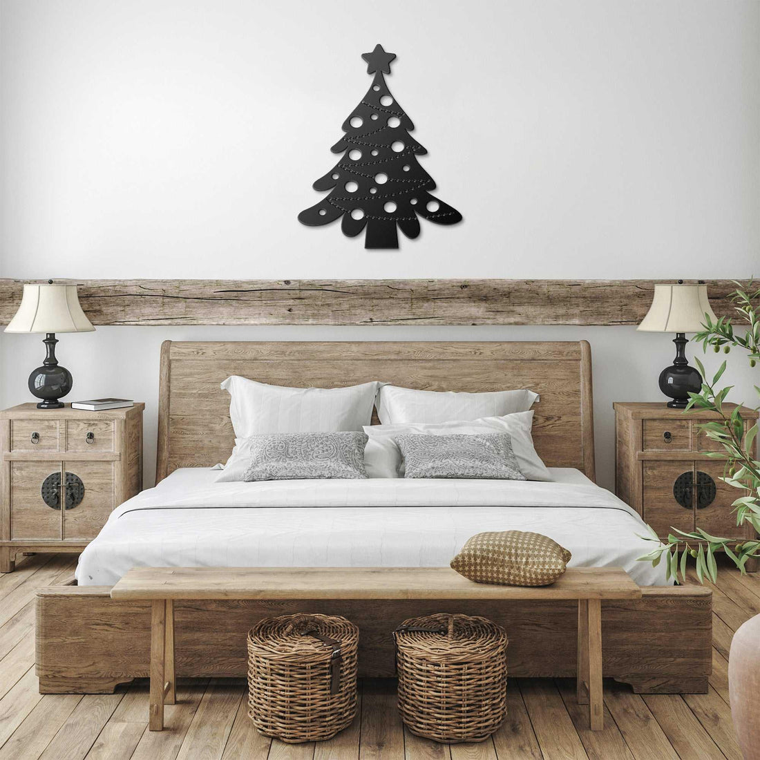 Christmas Tree with Ornament Cutouts