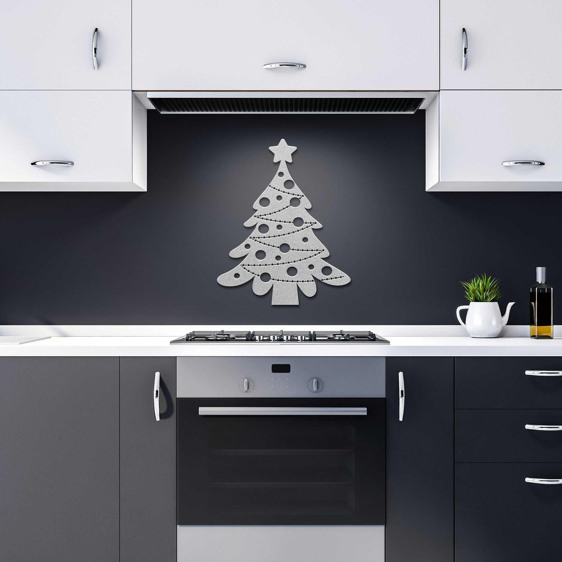 Christmas Tree with Ornament Cutouts