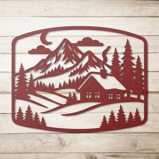 Cozy_Mountain_Lodge_Metal_Art_Red_Simple_Wood_BKGD_Mockup.png