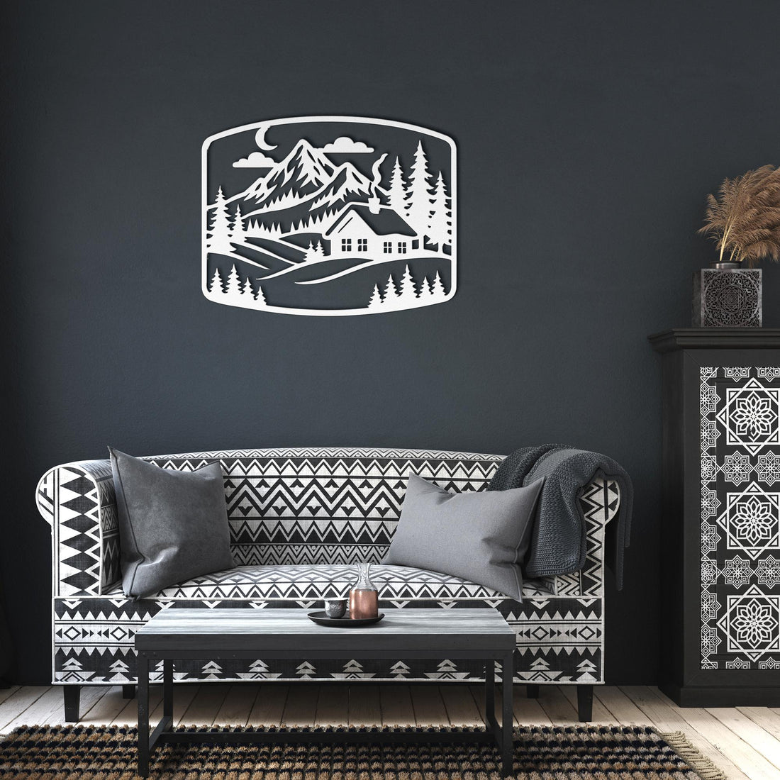 Cozy_Mountain_Lodge_Metal_Art_White_Dark_Living_Room_Mockup.png