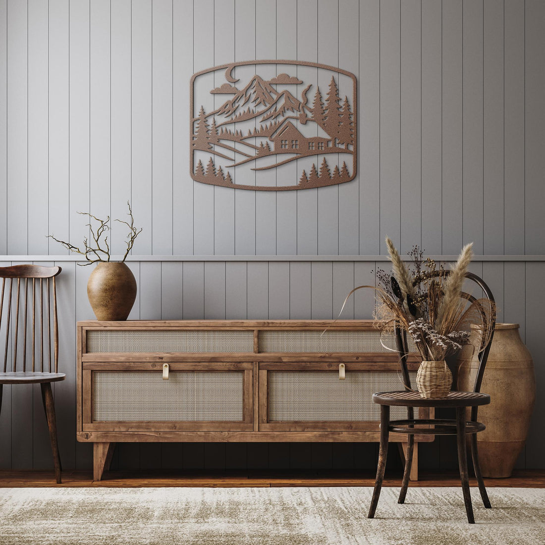 Cozy_Mountain_Lodge_Metal_Art_Copper_Rustic_Hallway_Mockup.png