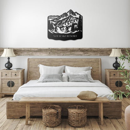 Custom_Ski_Resort_Metal_Wall_Art_Black_Farmhouse_Bedroom_Mockup.png