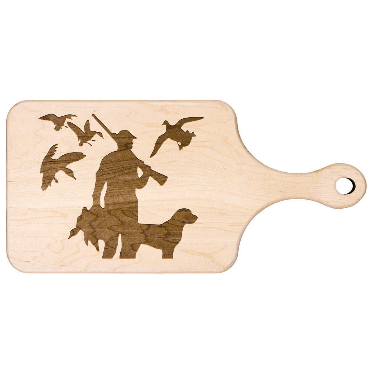 Deer Hunter Hardwood Paddle Cutting Board