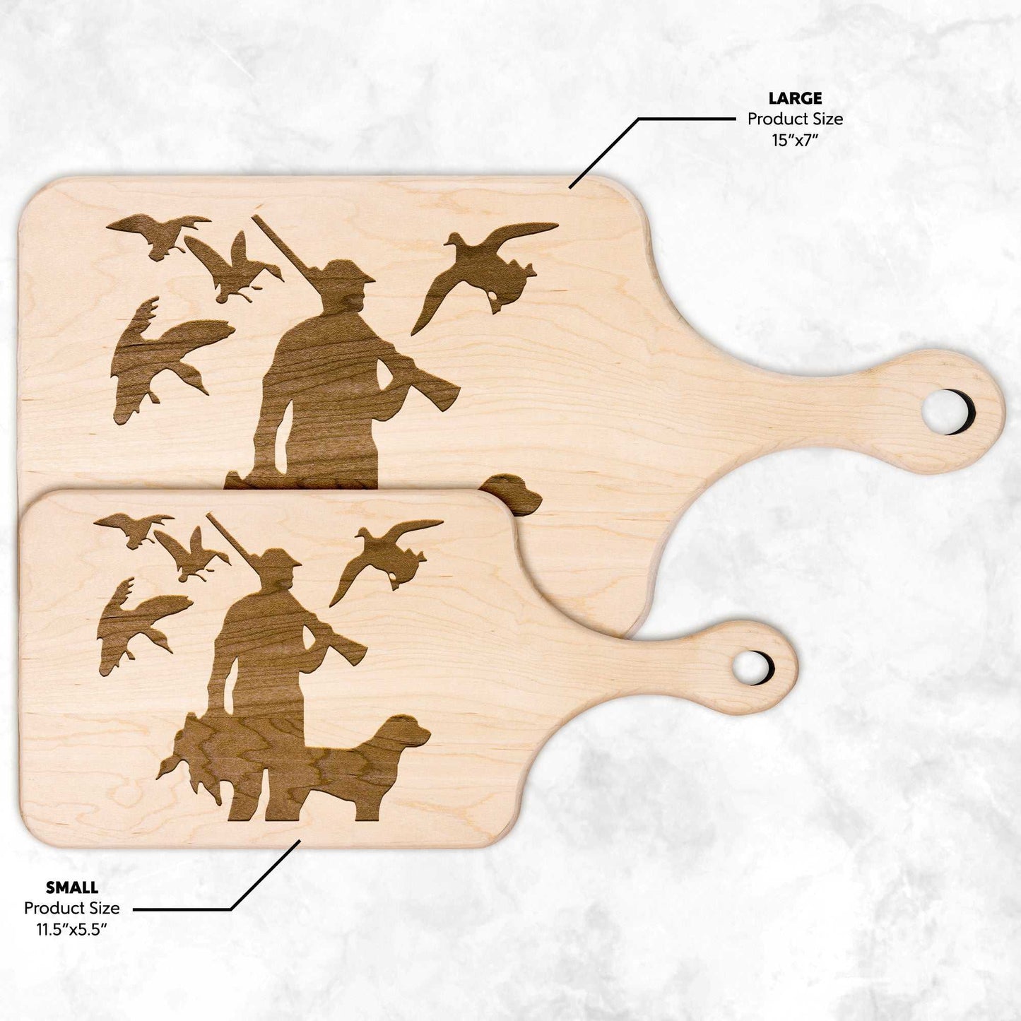 Deer Hunter Hardwood Paddle Cutting Board