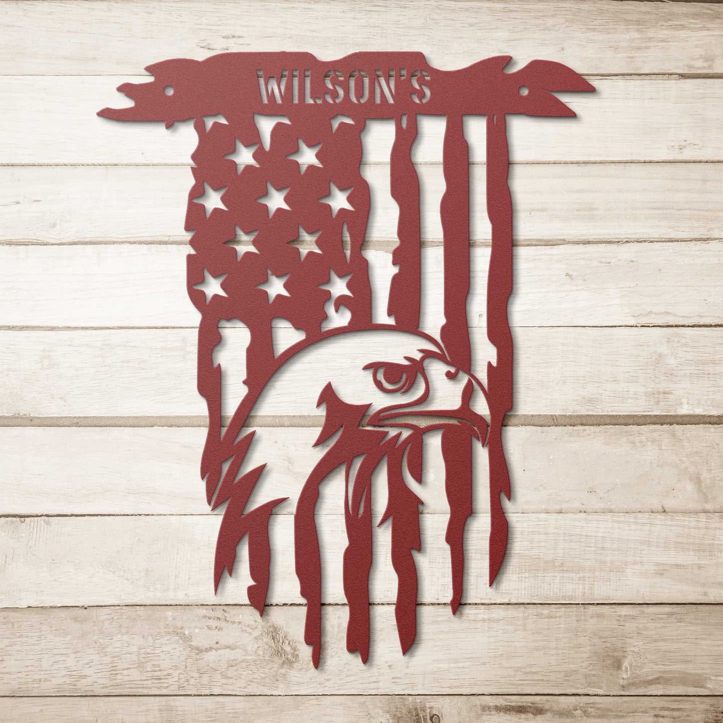Distressed American Flag with Eagle