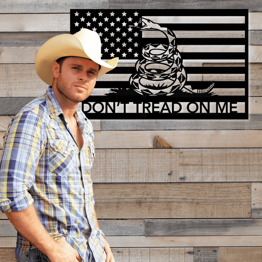 Don't Tread On Me Patriotic Metal Wall Art