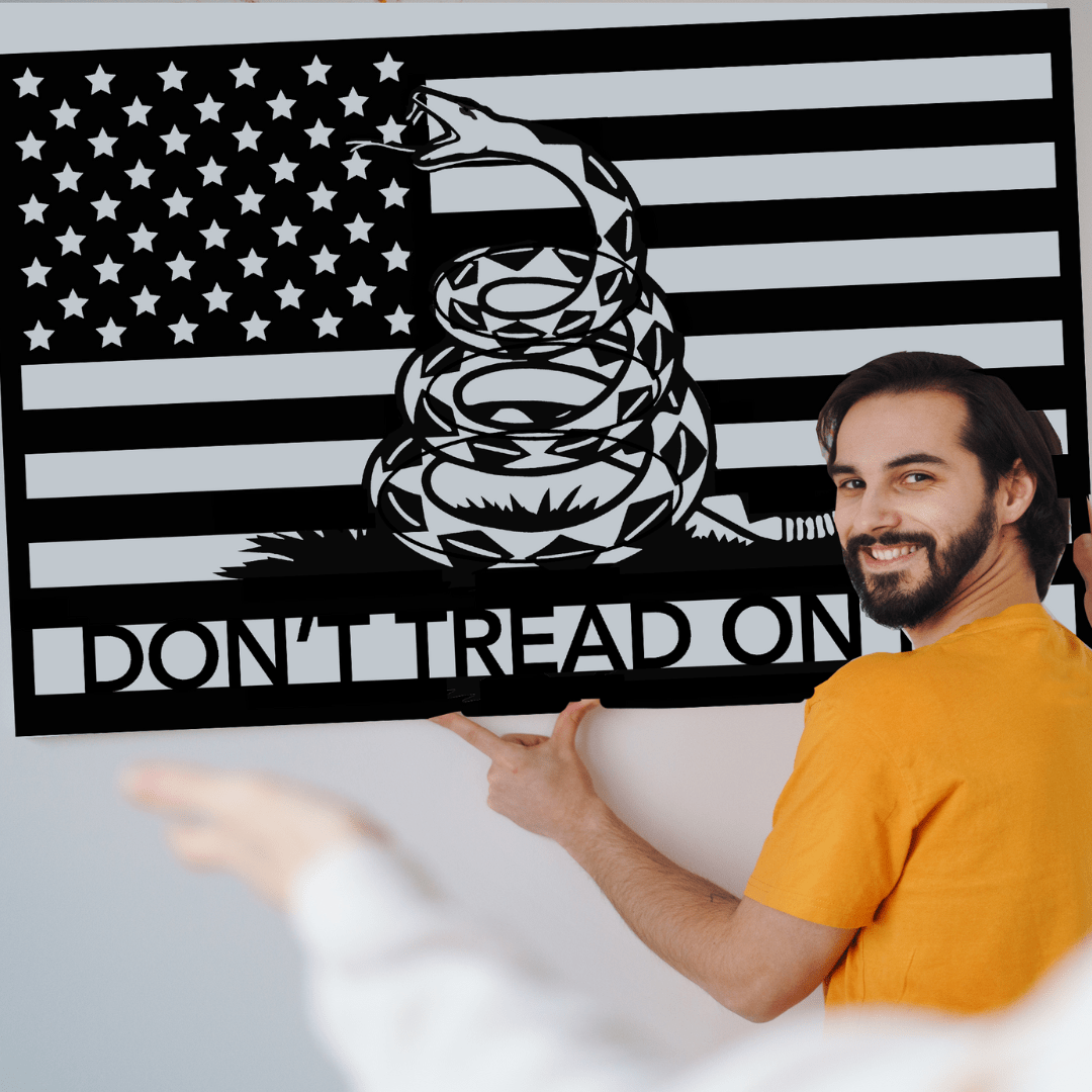 Don't Tread On Me Patriotic Metal Wall Art