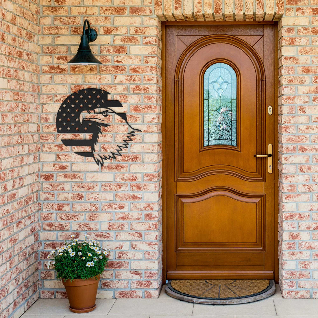 Eagle Head America Flag