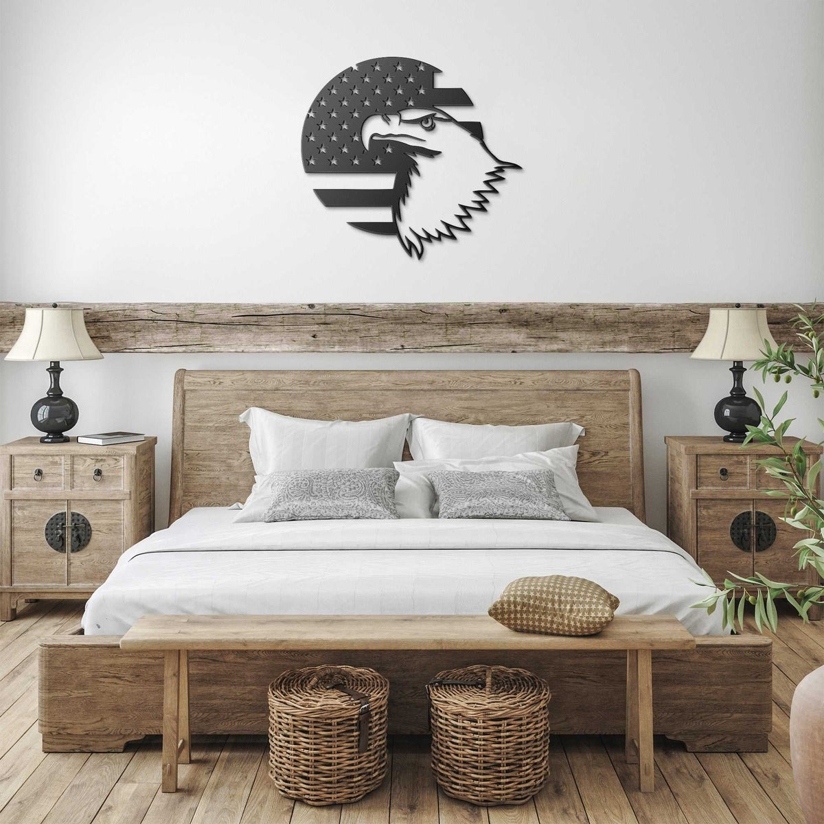 Eagle Head America Flag