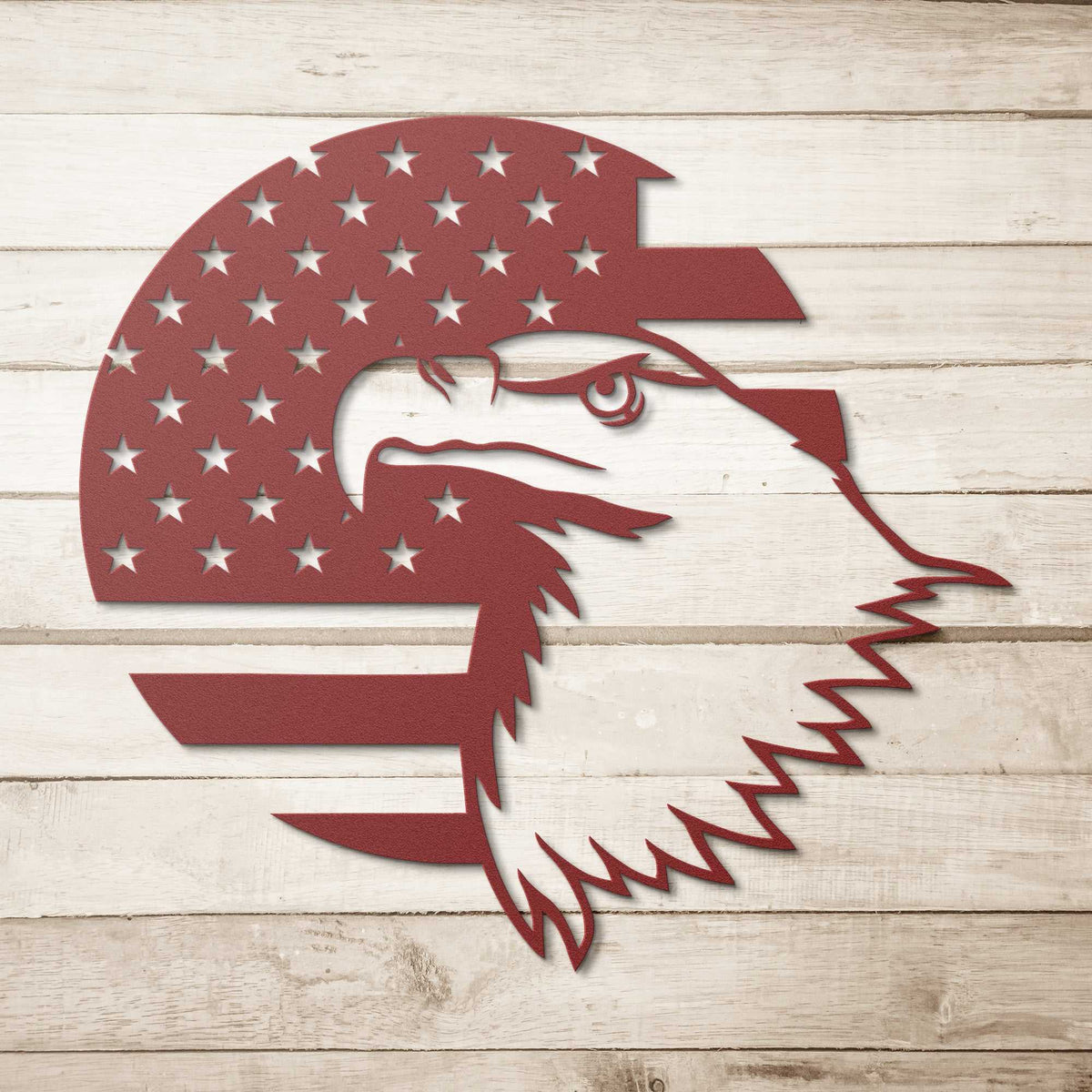 Eagle Head America Flag