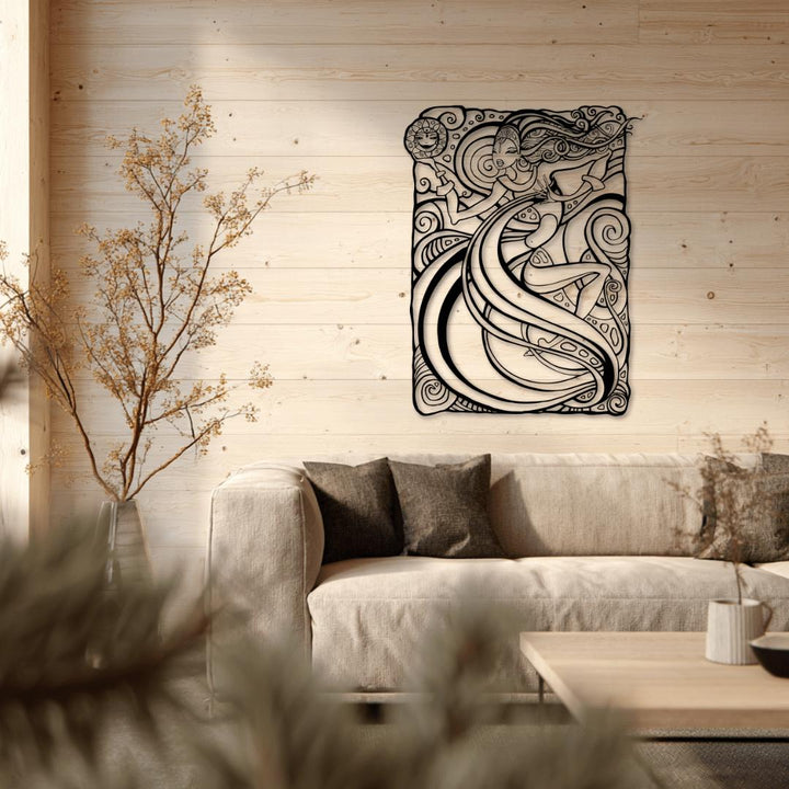 Elegant Mermaid Metal Wall Art - Country Proud USA
