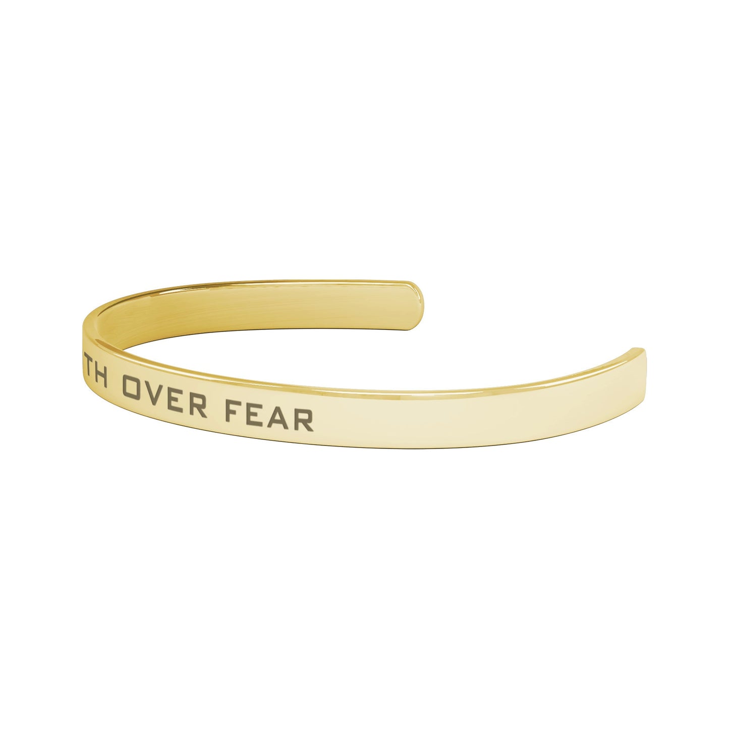 Faith Over Fear Cuff Bracelet
