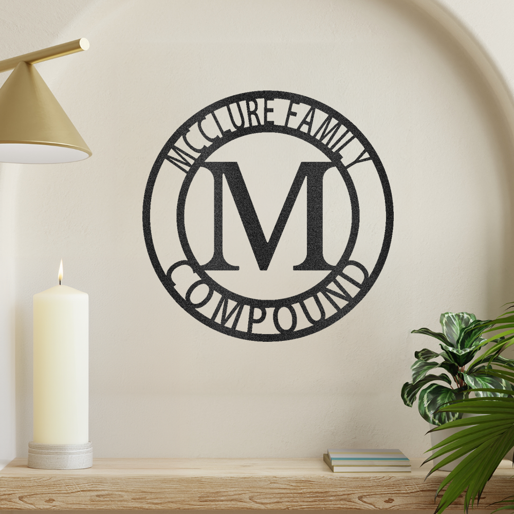 Family Love Metal Wall Art Home Forever Circle