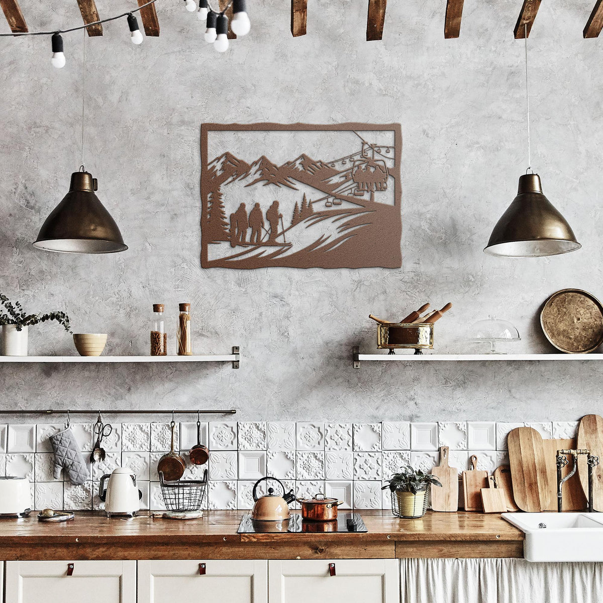 First_Run_of_the_Day_Metal_Wall_Art_Copper_Rustic_Kitchen_Mockup.png