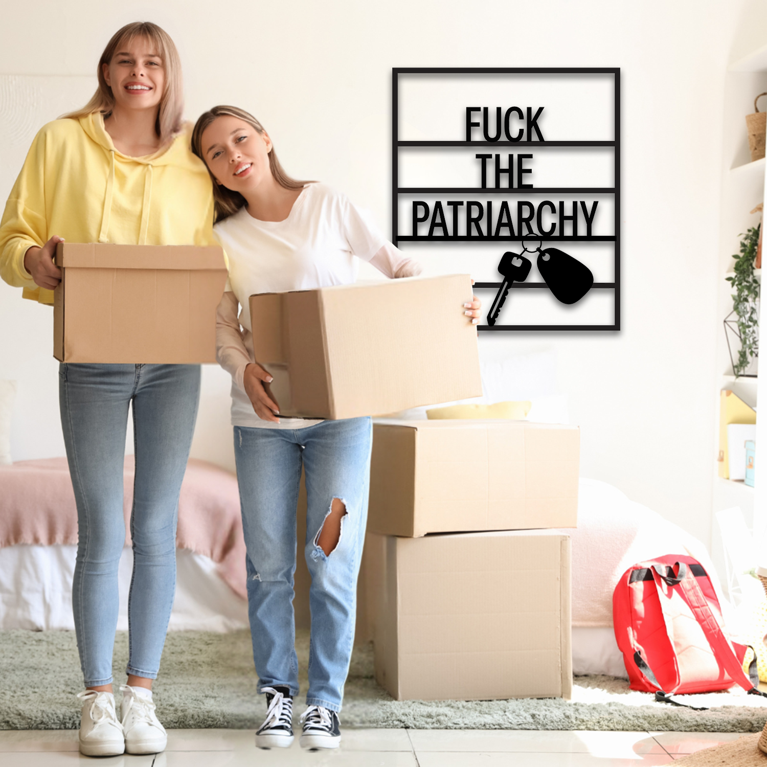 F#ck the Patriarchy Swiftie Fan Metal Wall Art - Country Proud USA