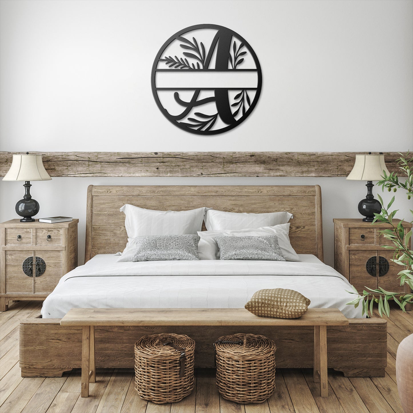 Floral_Split_Letter_A_Initial_and_Name__Black_Farmhouse_Bedroom_Mockup.png