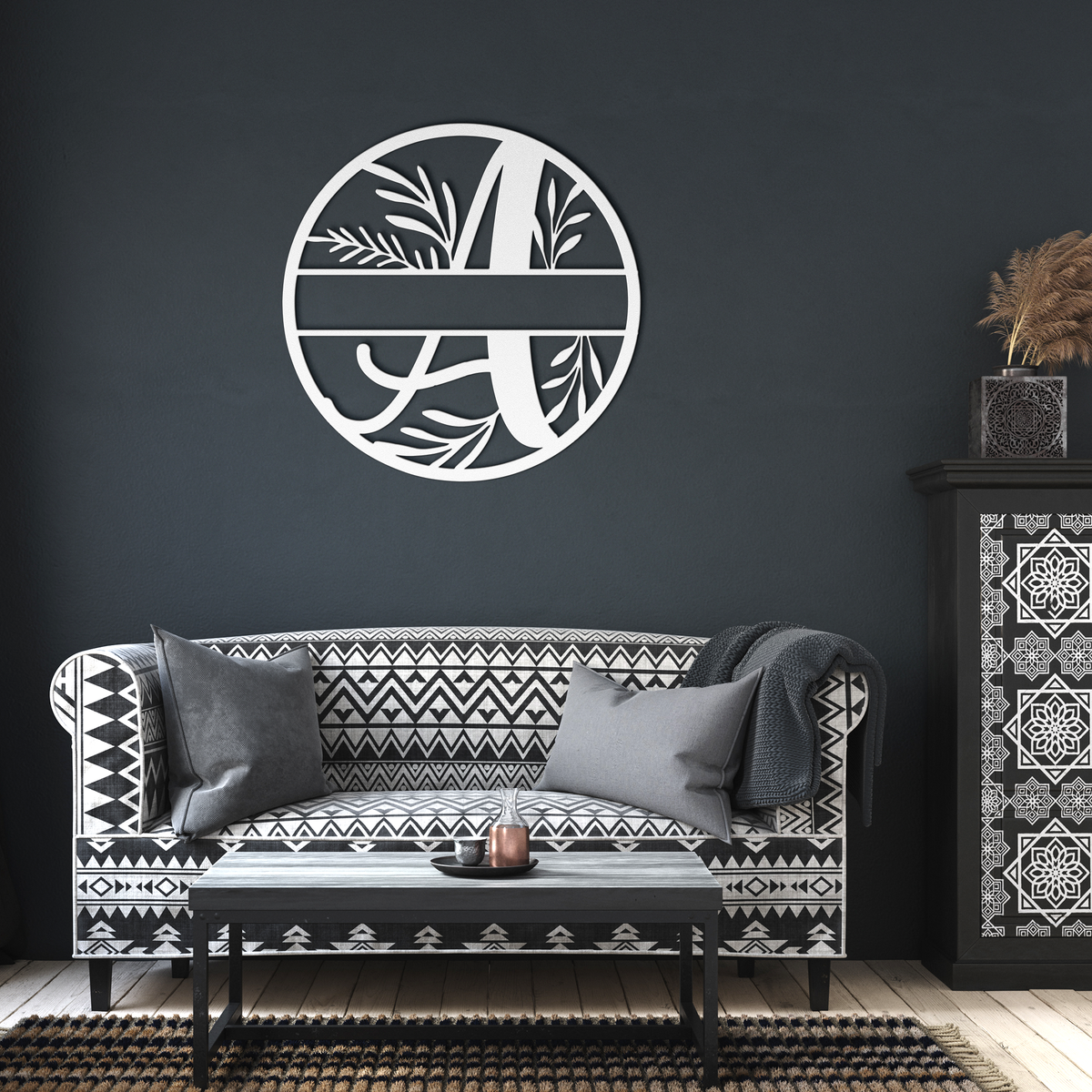 Floral_Split_Letter_A_Initial_and_Name__White_Dark_Living_Room_Mockup.png