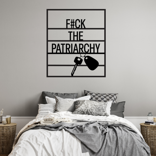 F#ck the Patriarchy Swiftie Fan Metal Wall Art - Country Proud USA