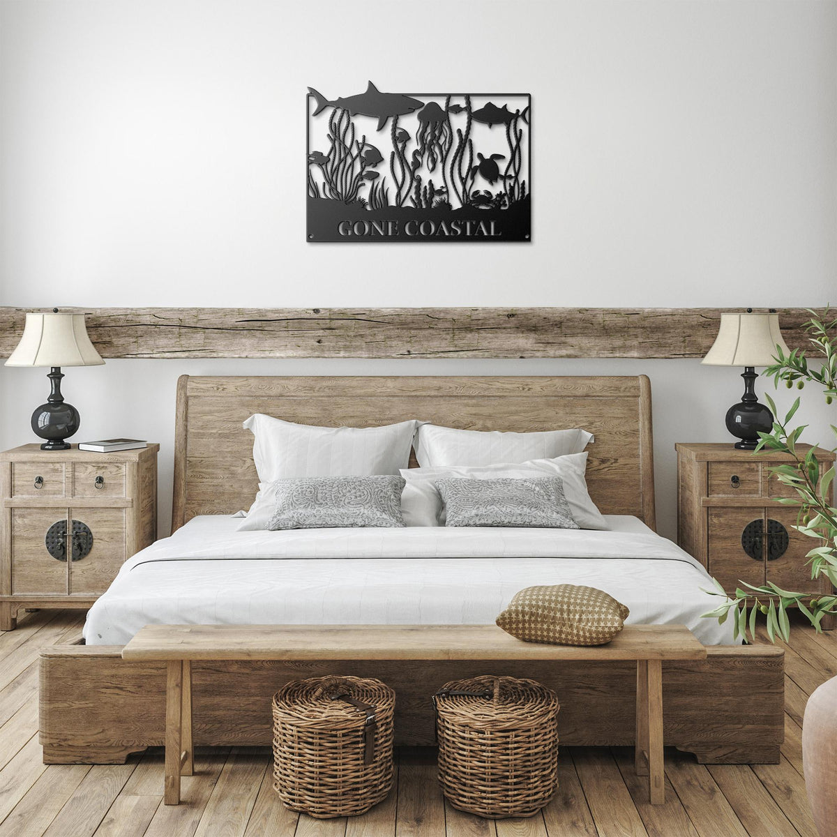 Gone_Coastal_Sealife_Metal_Wall_Art_Black_Farmhouse_Bedroom_Mockup