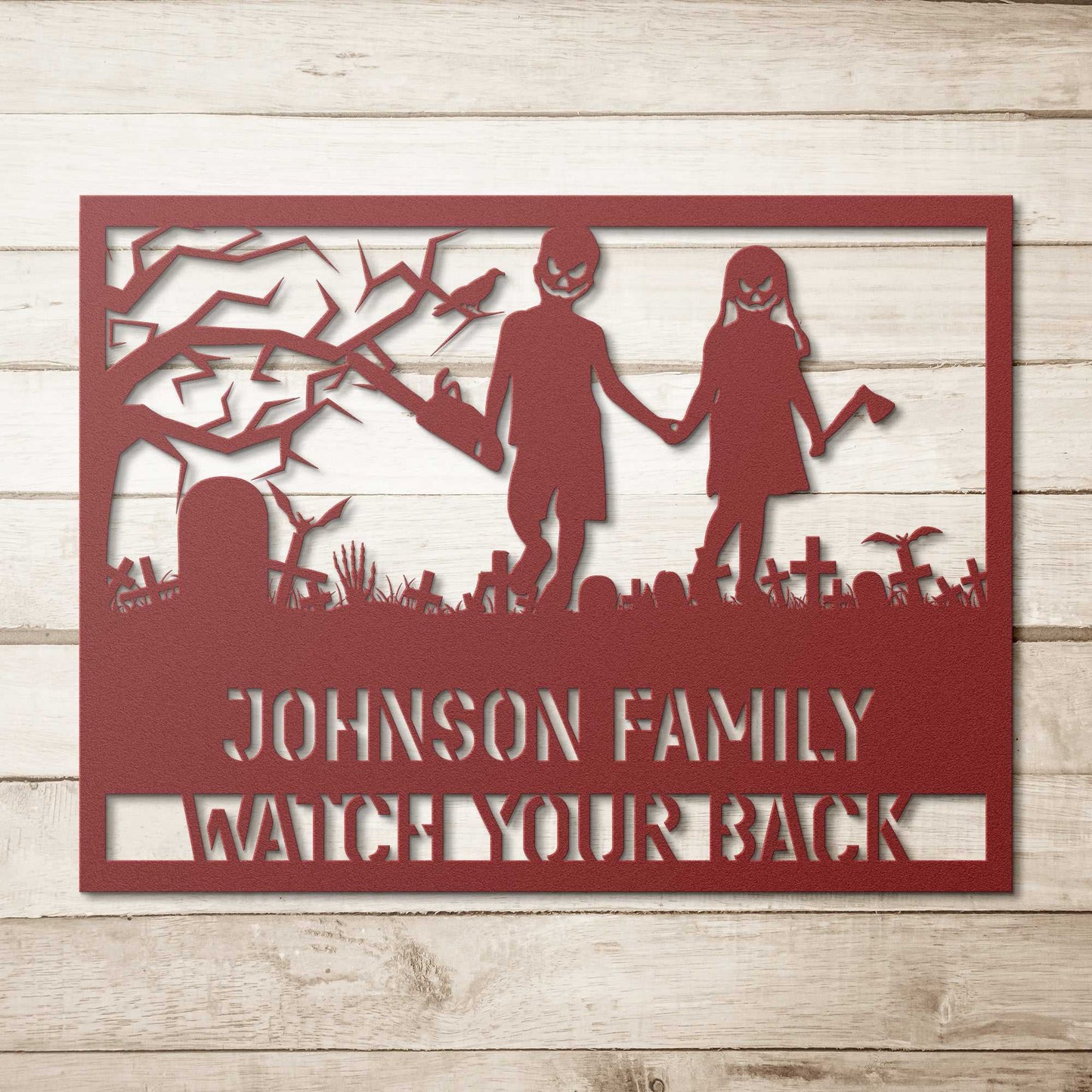 Halloween Zombies Family Name - Country Proud USA
