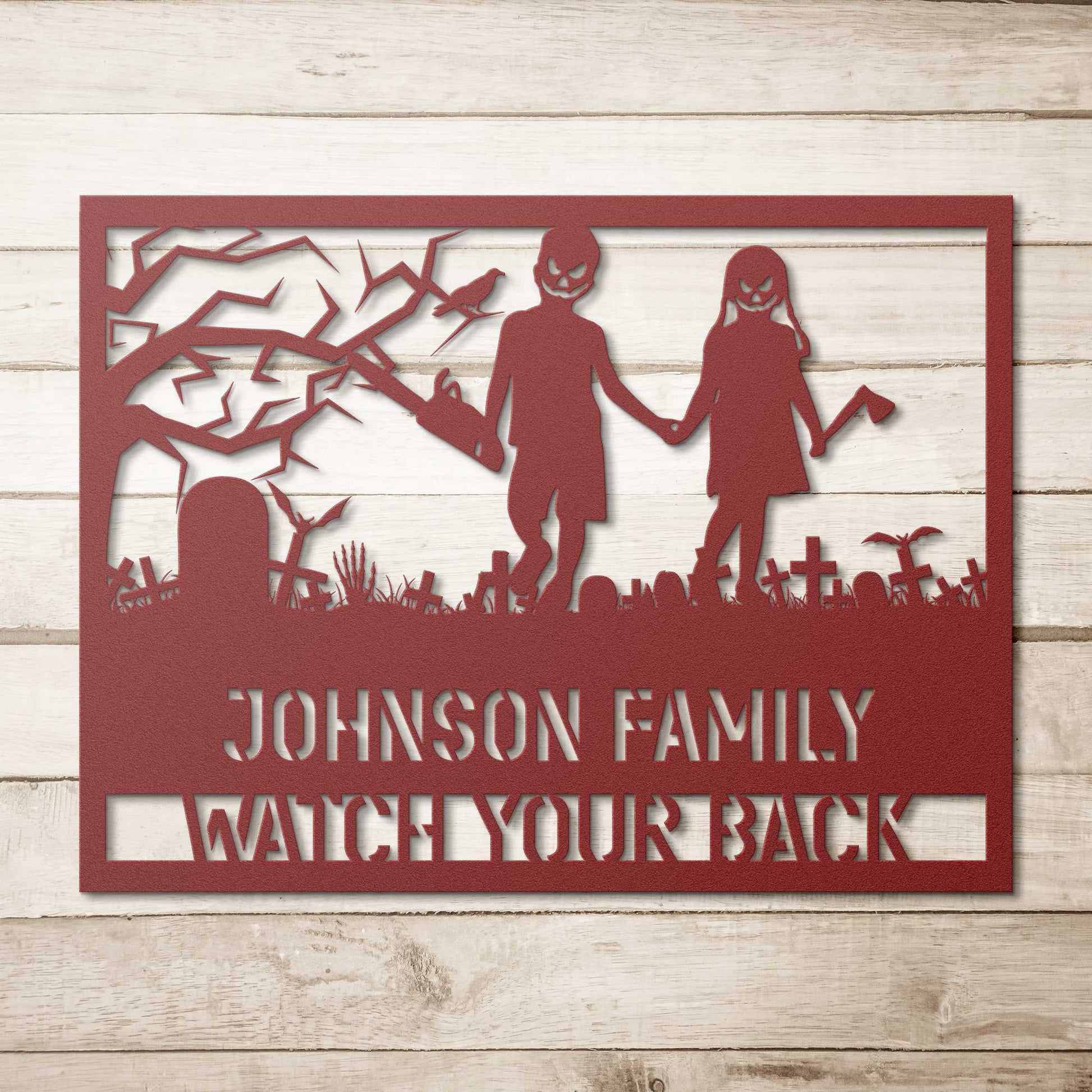 Halloween Zombies Family Name - Country Proud USA