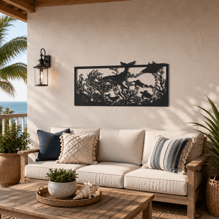 Sealife aquarium wall art