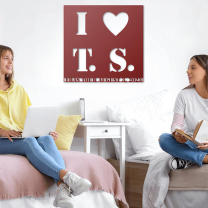 I Heart T. S. Message, Name or Date - Country Proud USA