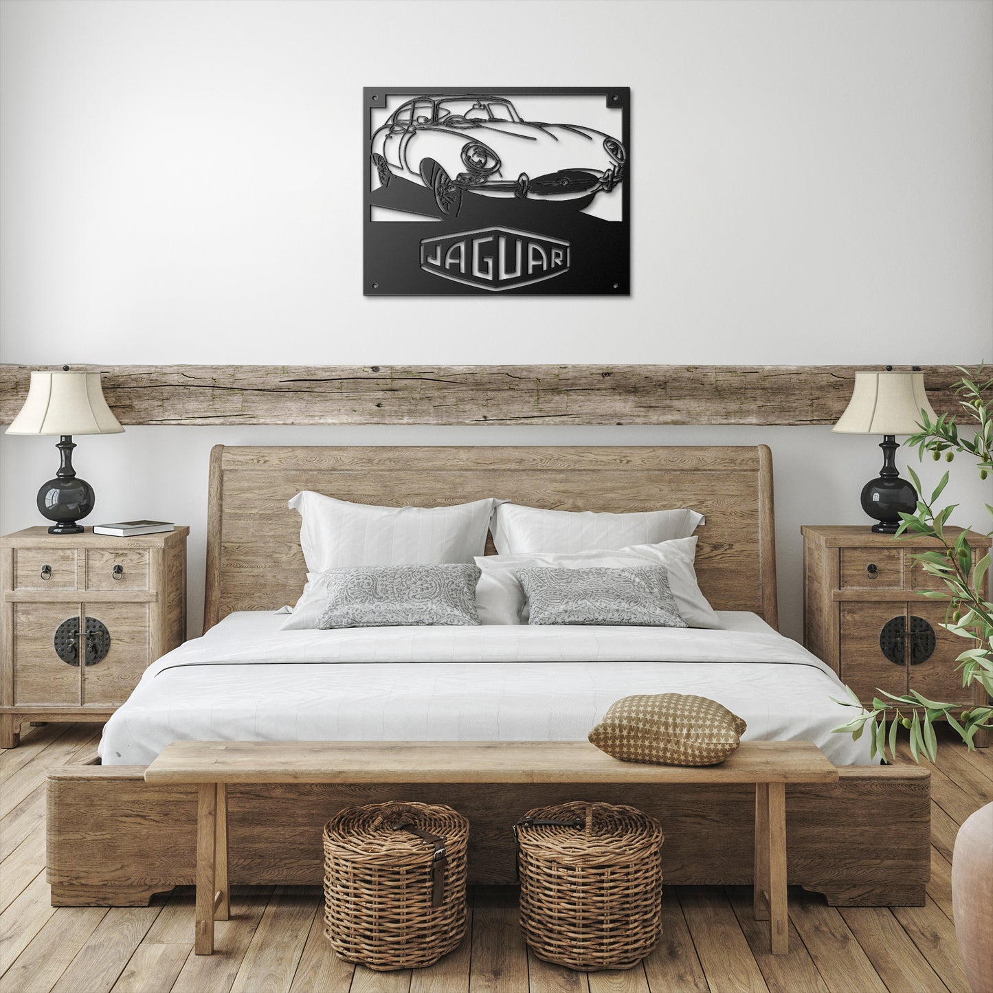 Jaguar_XKE_Coupe_Metal_Wall_Art_Black_Farmhouse_Bedroom_Mockup.png